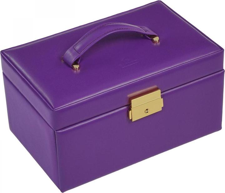 Actual product image Sacher 24.519.560505 - Jewellery box Emma colisimo violet full grain cowhide