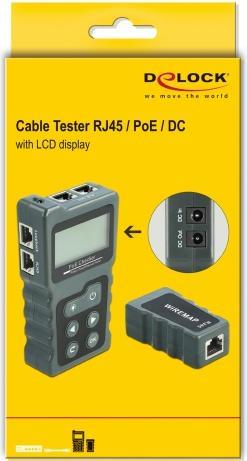 Produktbild Delock Netzwerktester RJ45 und PoE
