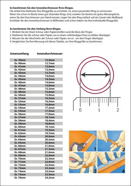 Produktbild Hermex versilberter Ring mit Regenbogen Topas - Gr. 54 / Size 7 (54, 375/9 K Gold)