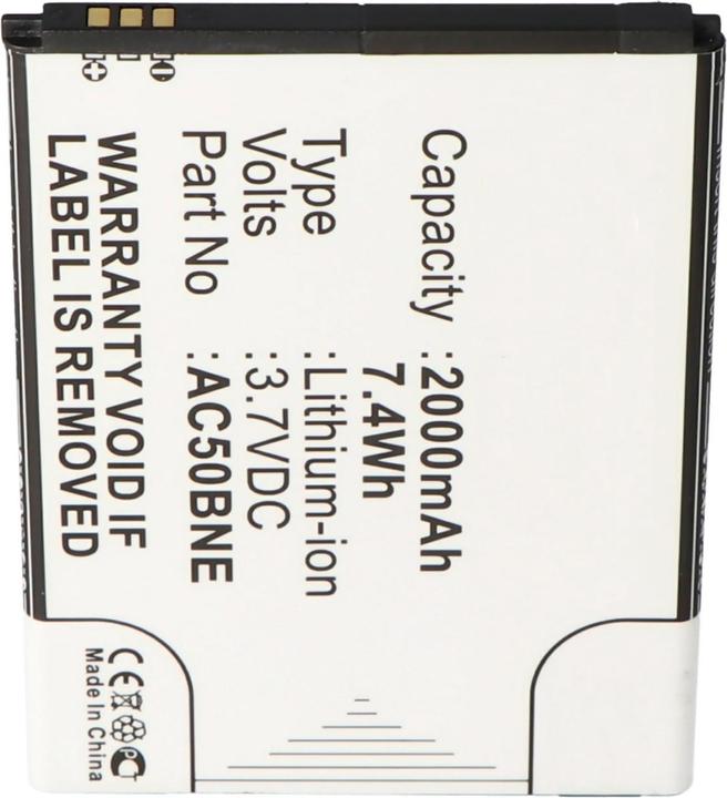 Actual product image AccuCell Battery for Archos 50b Neon, AC50BNE Battery Neon 50b