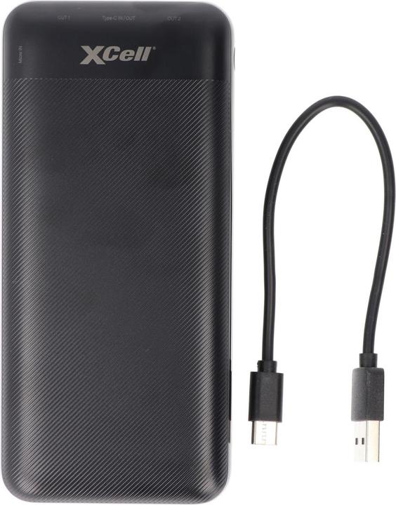 XCell Powerbank X20000PD mit 20.000mAh Kapazität, USB-C PD3.0, Quick-Charge, LED-Display (20 mAh)