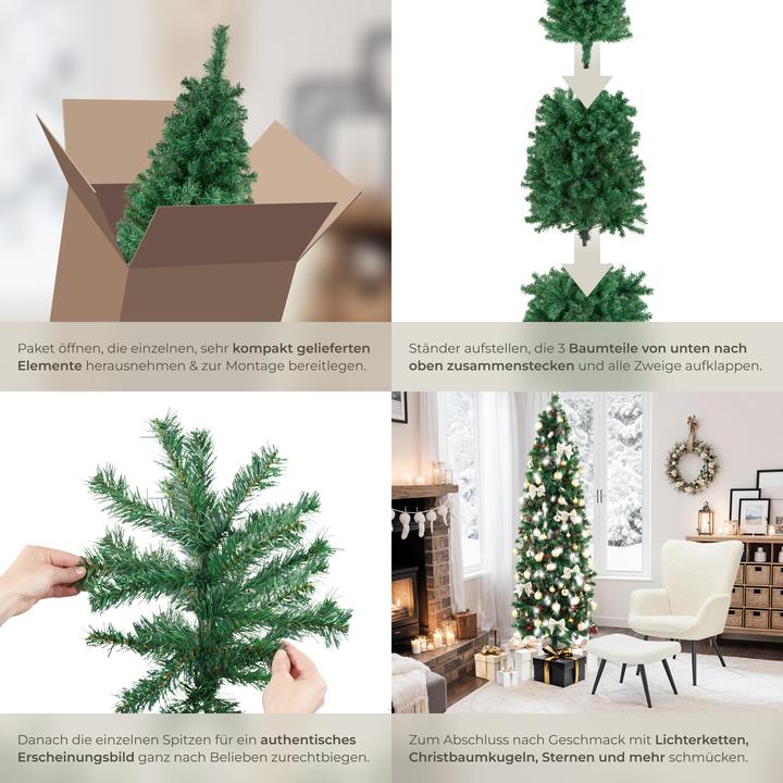 Image du produit tectake Sapin de Noël artificiel COMETE, aspect naturel (180 cm)