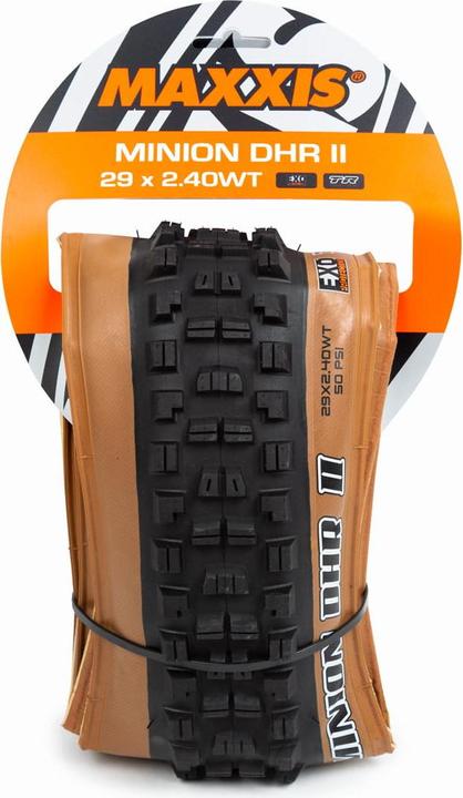 Actual product image Maxxis Minion DHR II Skinwall TR EXO 60TPI Dual (29 x 2.40, 61-622)