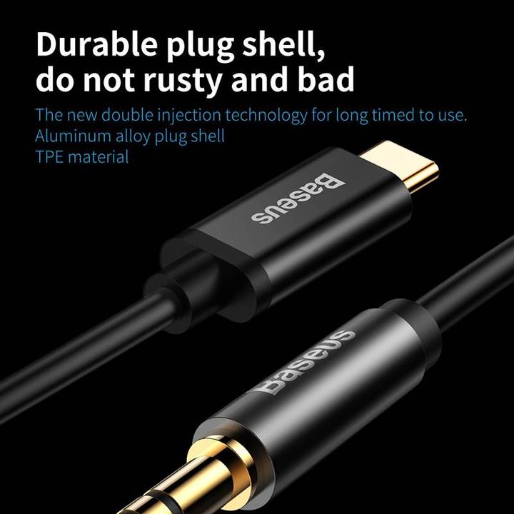 Produktbild Baseus 3.5mm Klinke — USB Typ C (1.20 m, 3.5mm Klinke (AUX))
