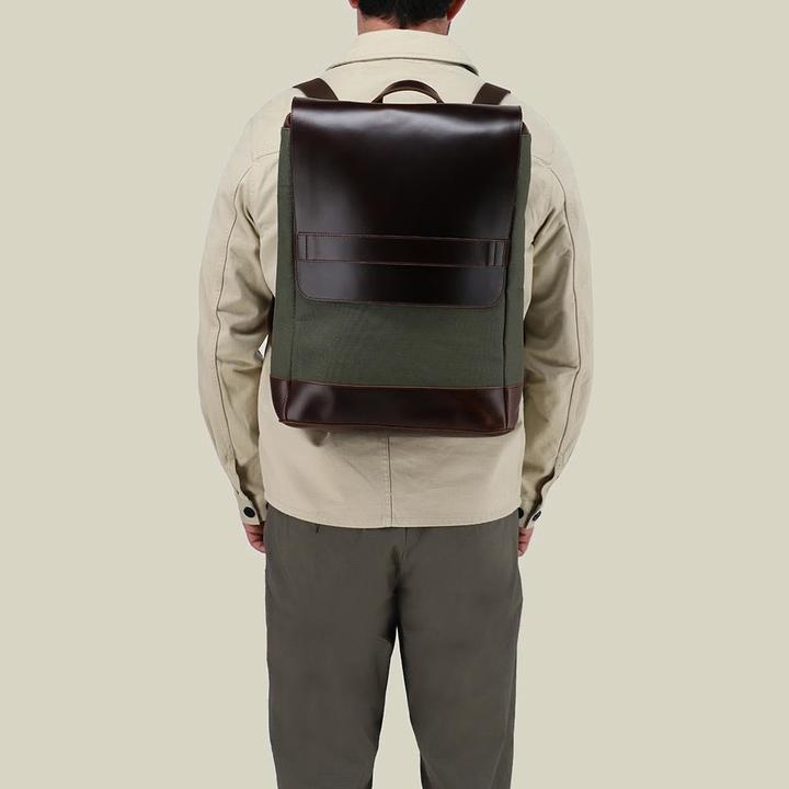 Image du produit Buckle & Seam Sac à dos en toile Morris Canvas Gün / Doublure intérieure (16 l)
