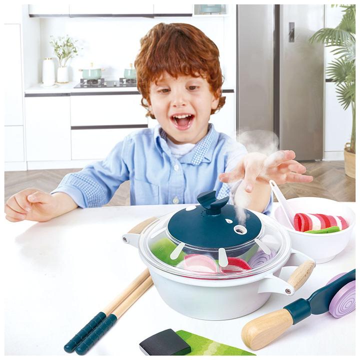 Actual product image Hape Chinese fondue pot with accessories
