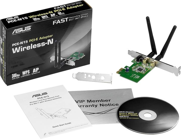 Actual product image ASUS Pce-N15 (Mini PCI Express)