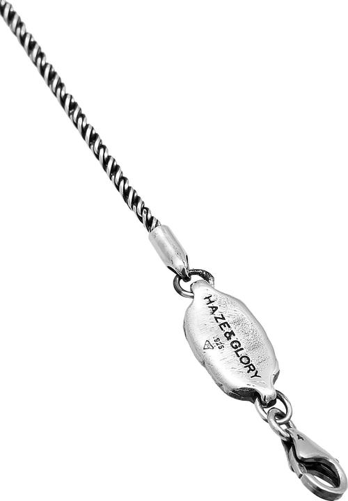 Produktbild Haze & Glory Armband Herren Kordelkette - Paradise 925 Silber oxidiert (23 cm, 925er Sterling Silber)