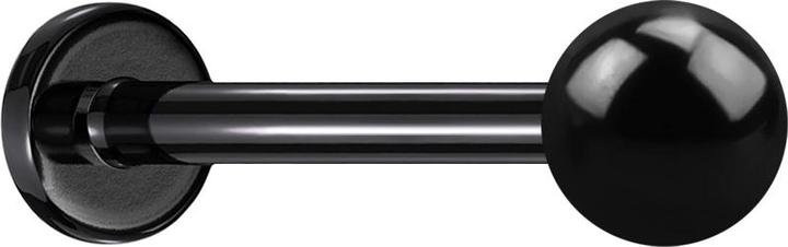 Produktbild Star Piercing Micro Labret schwarz mit Kugel (ohne Messing, Titan G23)