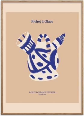 Produktbild Poster & Frame Poster Picasso Ceramic Pitcher 30x40 cm (30 x 40 cm)