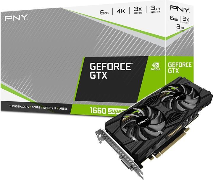 Actual product image PNY GeForce GTX 1660 SUPER Twin Fan (6 GB)