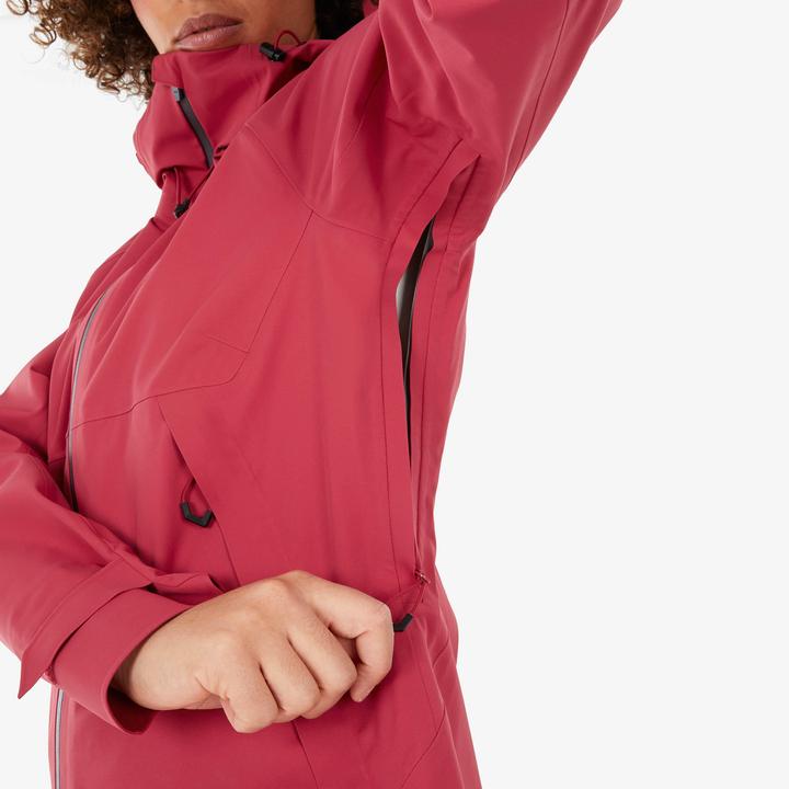 Actual product image Quechua Women's hiking jacket waterproof mountain hiking - MH500 pink (L)