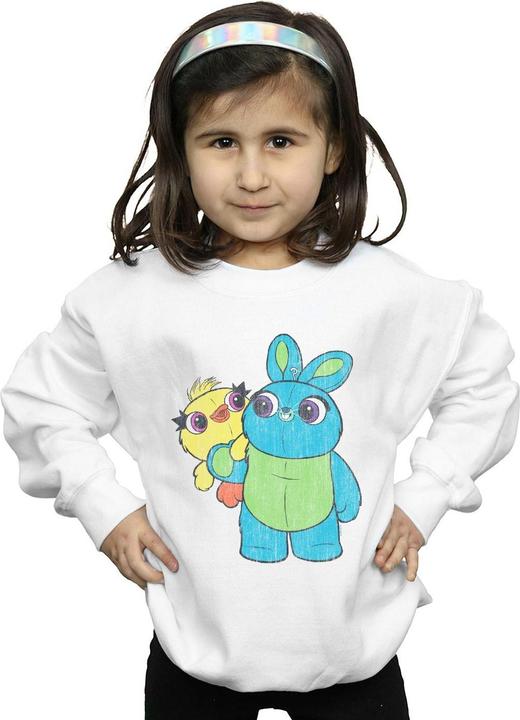 Produktbild Disney Toy Story 4 Ducky And Bunny Distressed Pose Sweatshirt Mädchen (140, 146)
