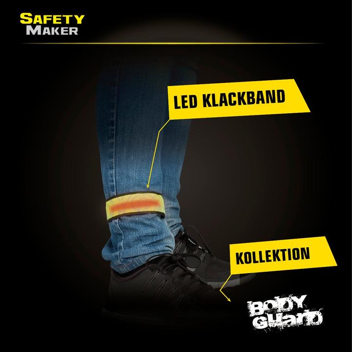 Actual product image SafetyMaker LED clack tape yellow