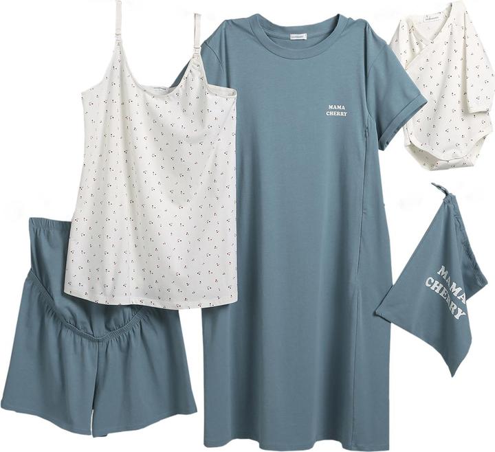 Actual product image Vertbaudet Geschenk-Set für Mama & Baby: Loungewear & Body im Stoffbeutel (40)