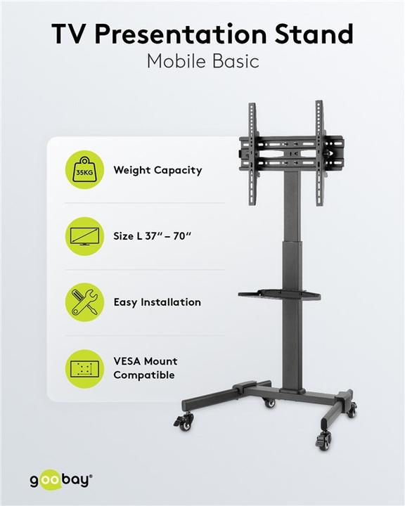 Produktbild Goobay TV-Präsentationsständer Basic L (Universal, 70", 35 kg)