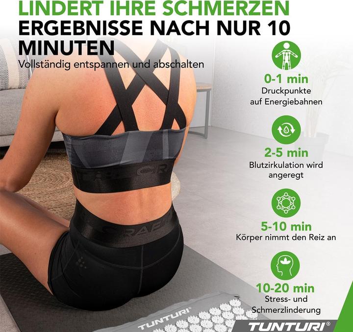 Actual product image Tunturi Acupressure Mat And Pillow