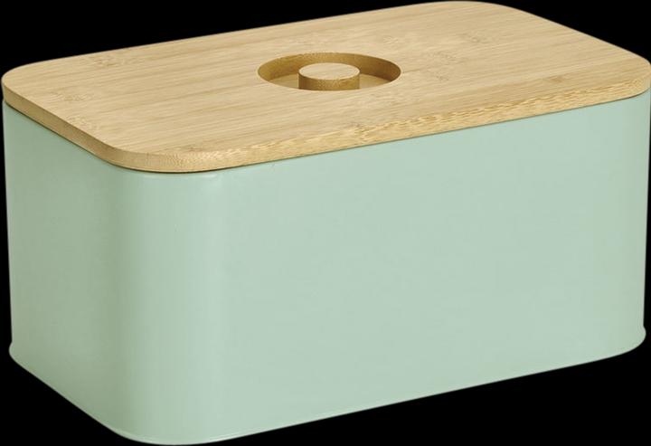 Immagine prodotto Zeller Present Cestino per il pane con coperchio in bambù, metallo, menta
