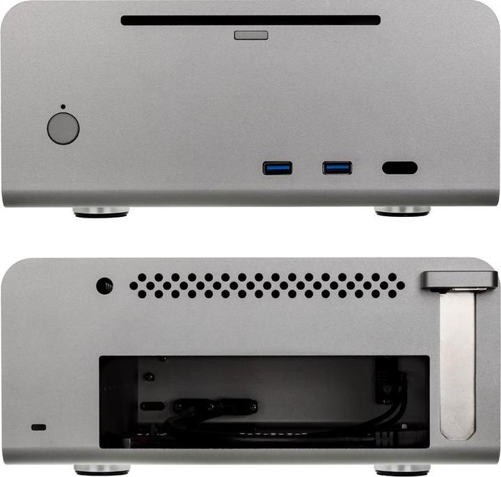 Produktbild Streacom ST-FC8T Alpha Optical Fanless HTPC Aluminiumgehäuse - Titan (Mini-ITX)