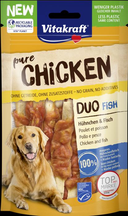 Immagine prodotto Vitakraft CHICKEN Duo® - Pollo e pesce (Adulto, 1 pz., 80 g)