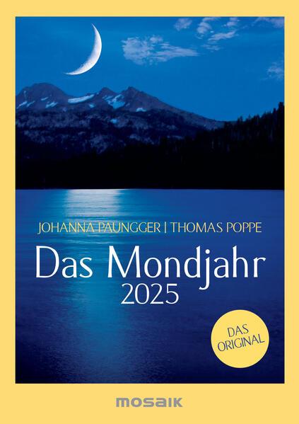 Produktbild Das Mondjahr 2025 - s/w Taschenkalender (Deutsch)