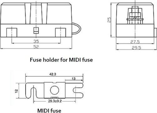 Actual product image Victron Energy Solar fuse holder (Solar system mounting material)