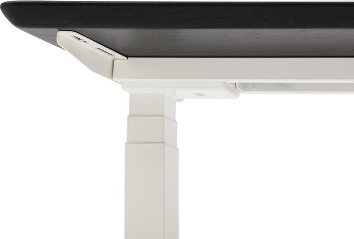 Produktbild Oakywood Standing Desk Holztisch mit Höhenverstellung - aus Massivholz - Schwarz / 140x70 / Weiss -