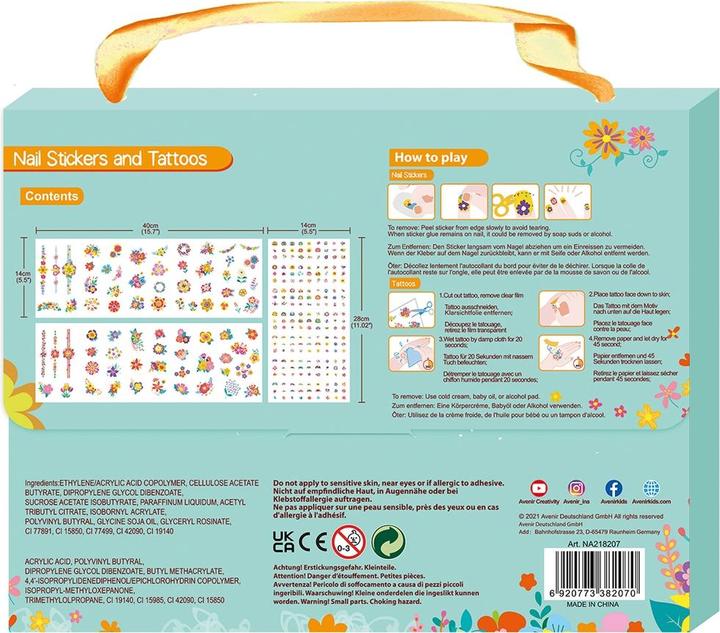 Produktbild Avenir Nagelsticker Tattoos Blumen