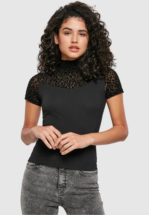 Immagine prodotto Urban Classics Maglietta a collo alto con pizzo Flock da donna (5XL)