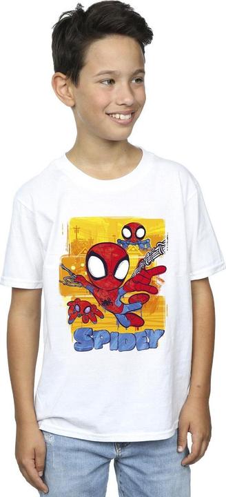 Actual product image Boys Spidey And His Amazing Friends Flying T-Shirt (128)