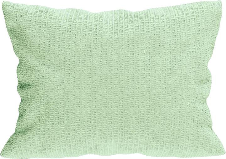 Immagine prodotto Lotus Bettwaren Biancheria da letto in raso Seersucker uni (Copricuscino, 65 x 65 cm)