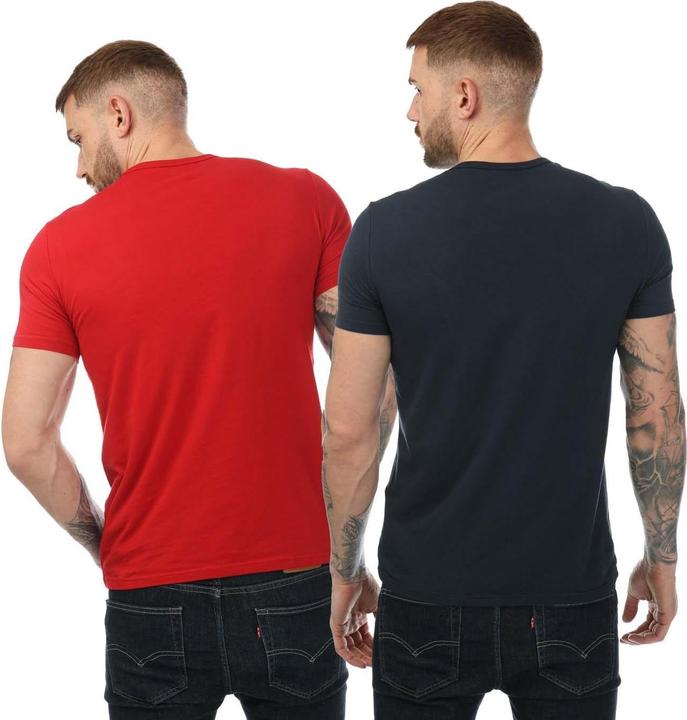 Actual product image Emporio Armani Mens Crew Neck T-Shirt (Pack of 2) (M)