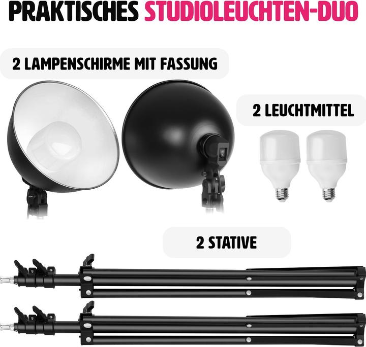 Image du produit tectake 2 lampes de studio (éclairage de studio)