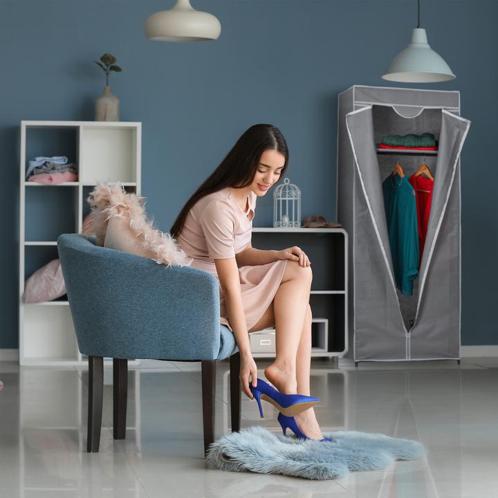 Immagine prodotto Relaxdays Armadio in-tessuto (60 x 45 x 157 cm)