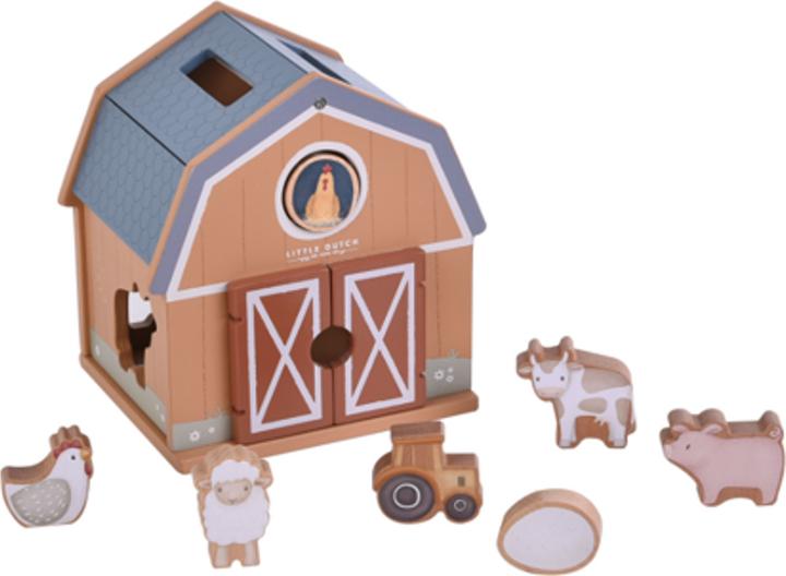 Actual product image Little Dutch Wooden moulding game Little Farm