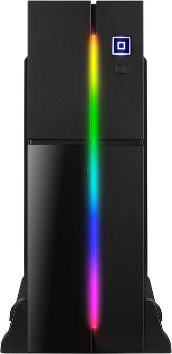 Produktbild AeroCool AEROPGSPLAYASLIM-BK PC-Gehäuse ohne Netzteil PLAYA SLIM RGB - USB3.0 (mATX, Mini-ITX)