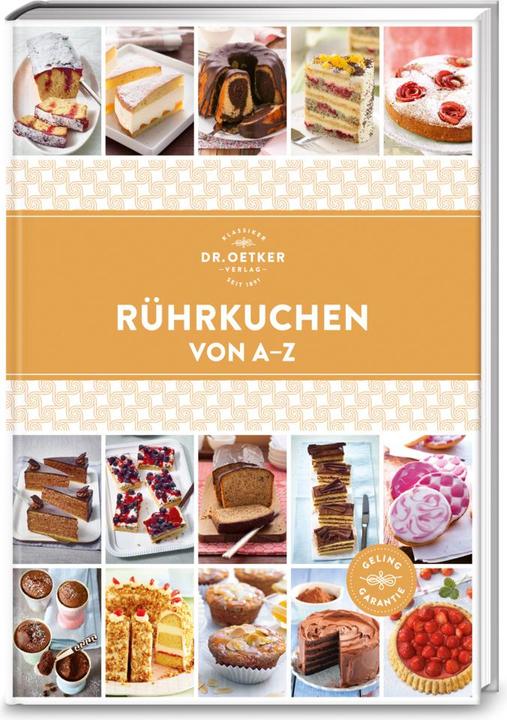 Actual product image Dr. Oetker Rührkuchen von A - Z (German, Dr. Oetker, 2018)