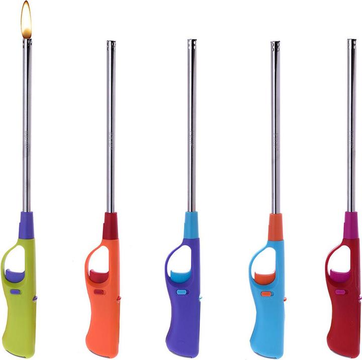 Magni Polyflame 08065 Feuerzeug, extra lang, Mehrfarbig, bunt, Einheitsgrösse