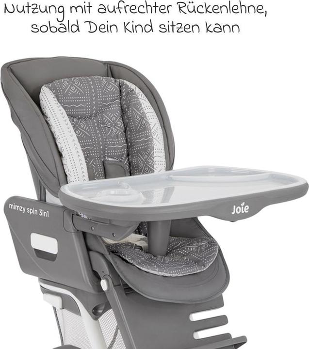 Produktbild Joie 3in1 Hochstuhl Mimzy Spin 3in1 ab Geburt nutzbar mit Hochstühle (Hochstuhl)