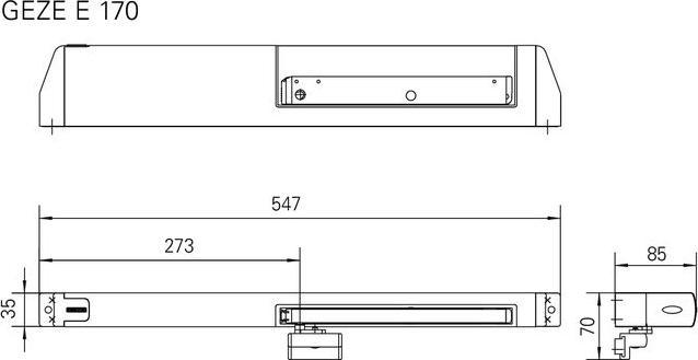 Immagine prodotto Geze E170 a forbice