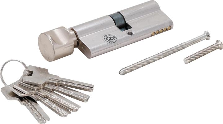 Actual product image BGS Security Cylinder Lock | with Rotary Knob | 80 mm (Cylinder key)