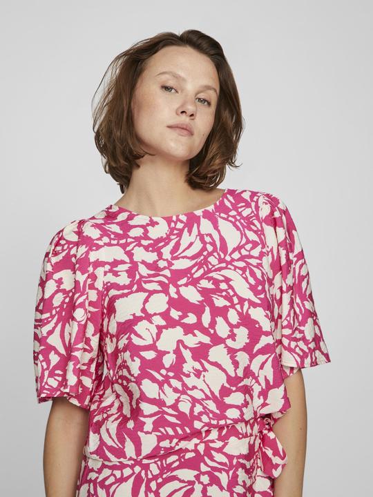 Actual product image Vila Round neck top with short sleeves (36)