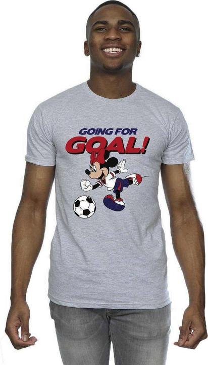 Actual product image Disney Mens Minnie Mouse Going For Goal T-Shirt (L)