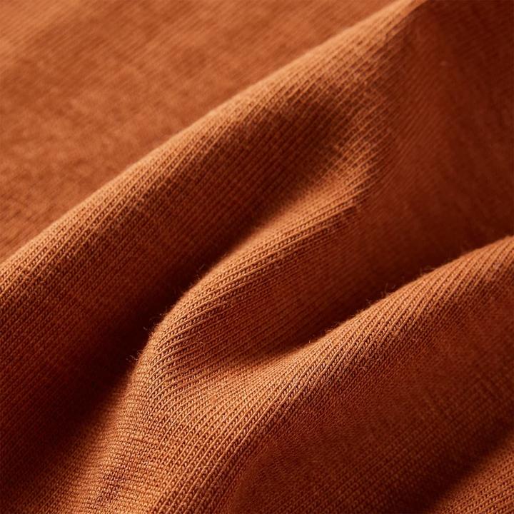 Image du produit VidaXL T-shirt manches longues enfant Cognac 128,Matière : 95% coton. 5 (128)