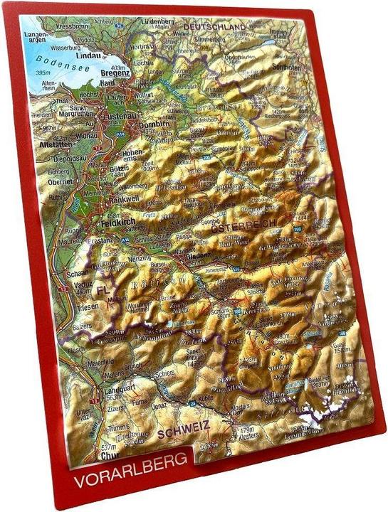 Actual product image Margrave:Vorarlberg, relief postcard