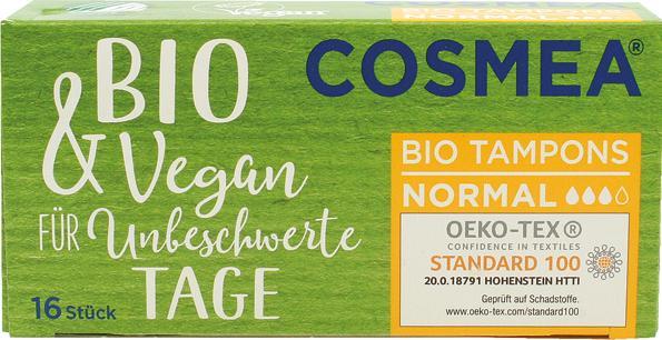 Cosmea Tampons Normal 16s Organic & Vegan (16 x, Regular)