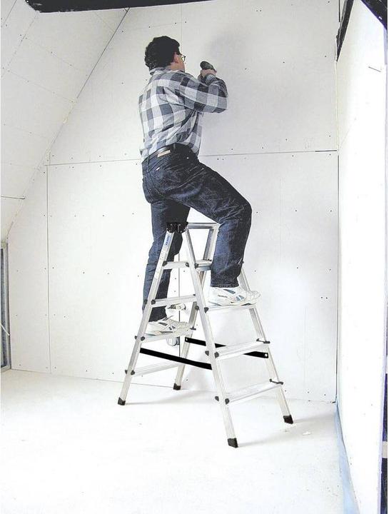 Productafbeelding Krause Aluminium dubbele trapladder (Trapladder, 75 cm)