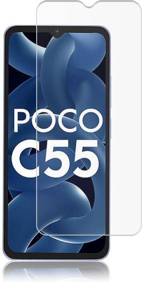 Actual product image Mocolo 2.5D Full Screen Protective Glass Screen Protector (1 Piece, Xiaomi Poco C55)