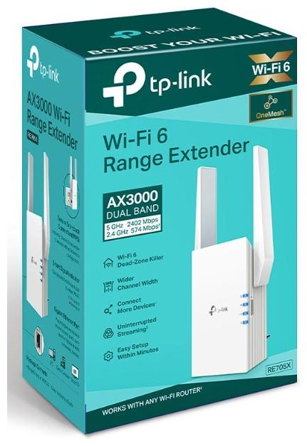Productafbeelding TP-Link RE705X - Wi-Fi 6 range extender (2402 Mbit/s, 574 Mbit/s)