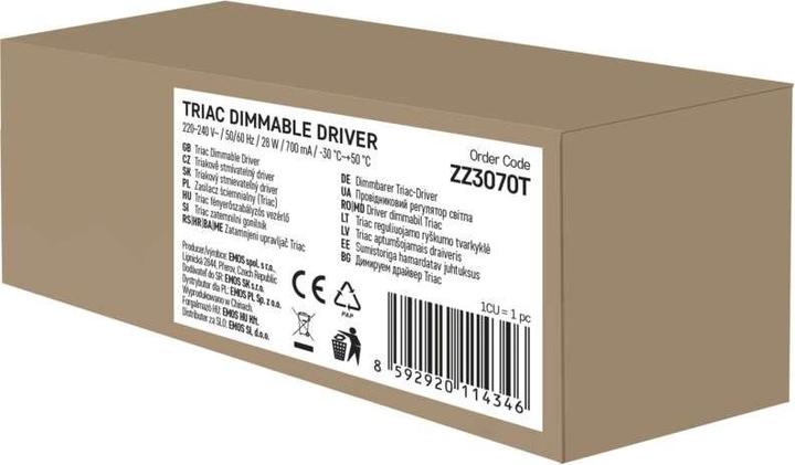 Produktbild Emos Triac dimmbarer Treiber für LED-Leuchte 700mA 28W